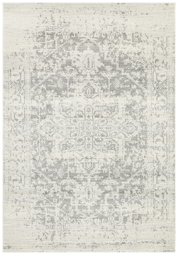 Dream White Silver Rug
