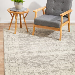 Dream White Silver Rug