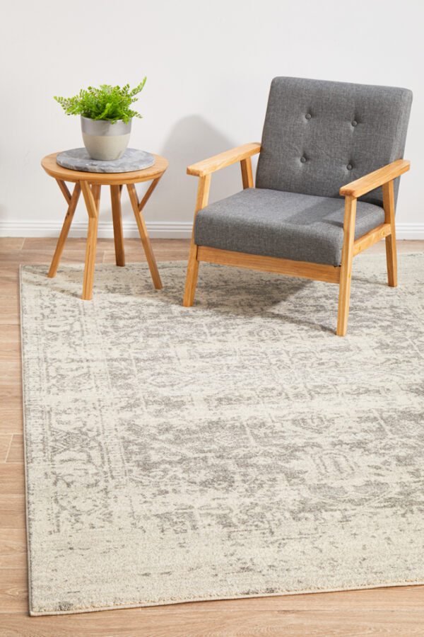 Dream White Silver Rug