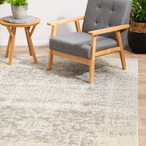 Dream White Silver Rug