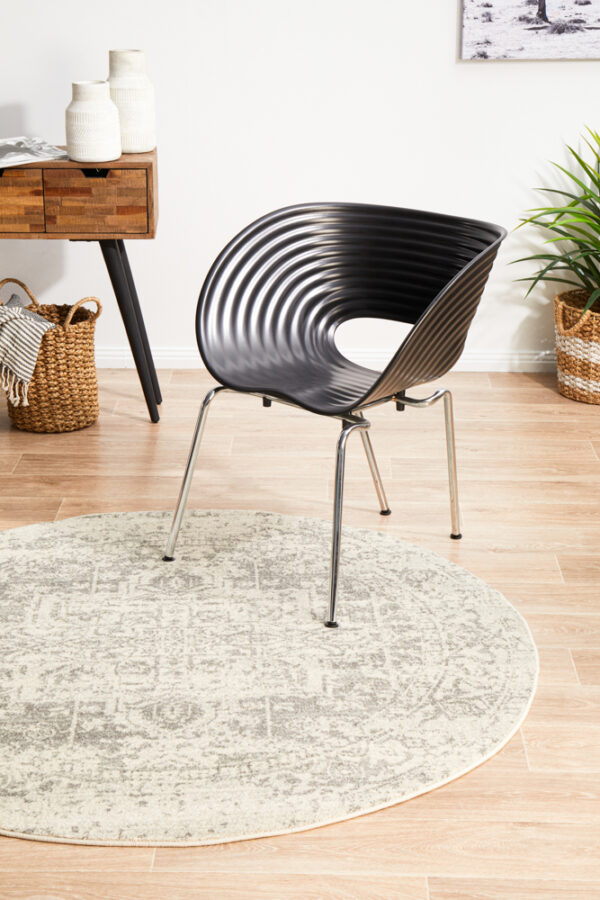 Dream White Silver Rug