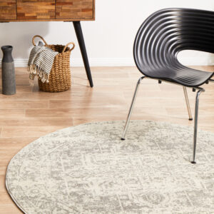 White Silver Rug