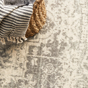 Dream White Silver Rug