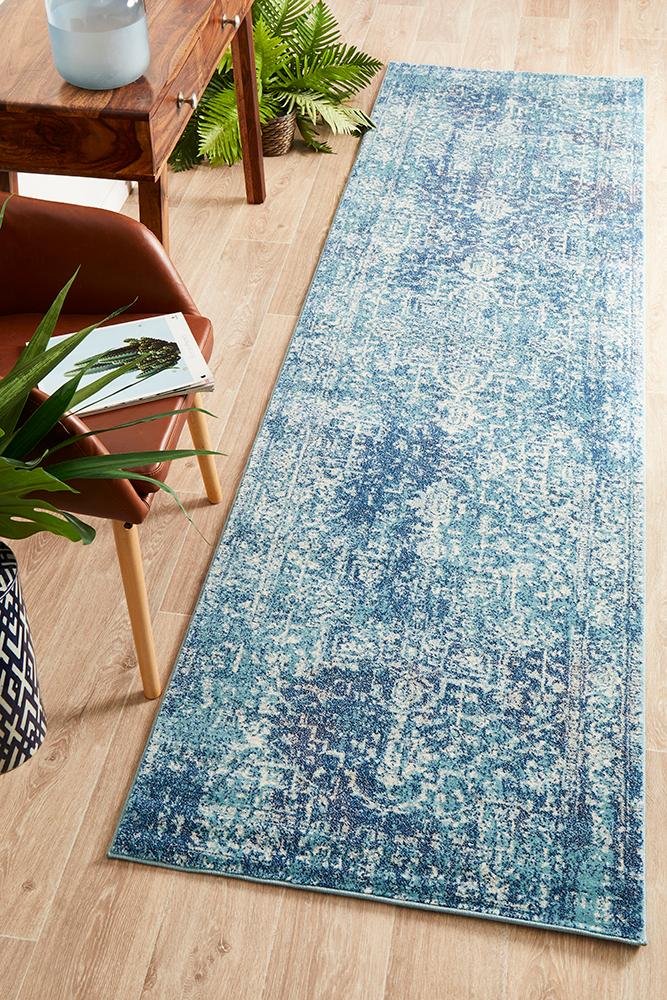 Faded Blue Area Rug Carpet Capers Modern And Traditional Patterns