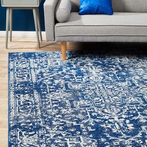 Contrast Navy Rug