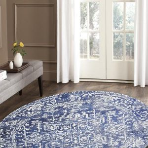 Contrast Navy Rug
