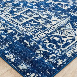 Contrast Navy Rug