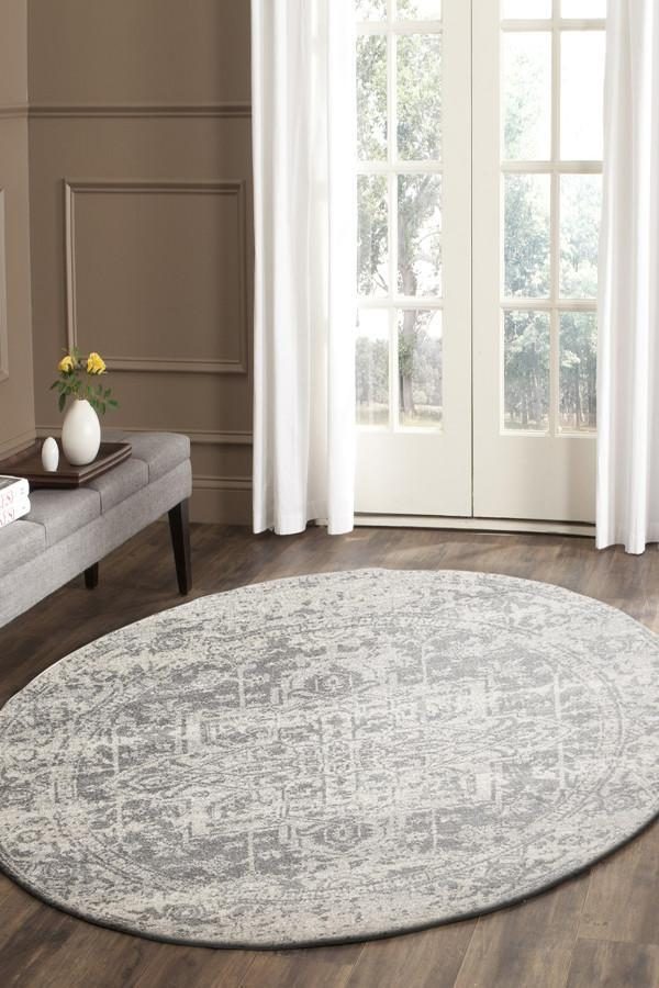 Dream White Silver Rug