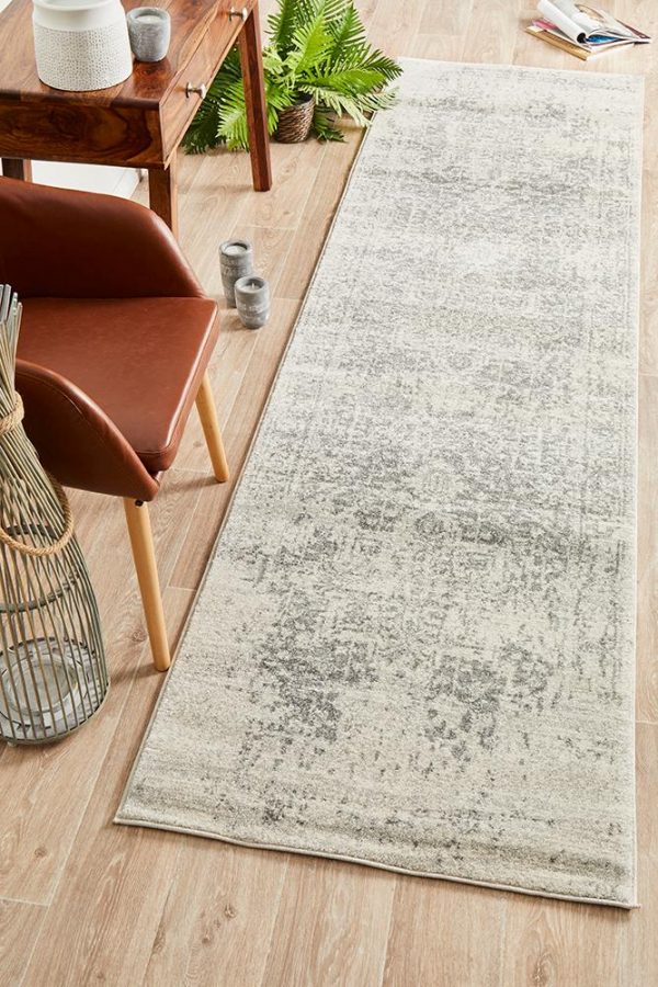 Dream White Silver Rug