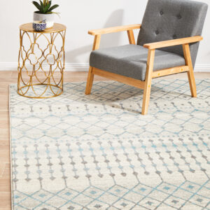 Slate White Transitional Rug