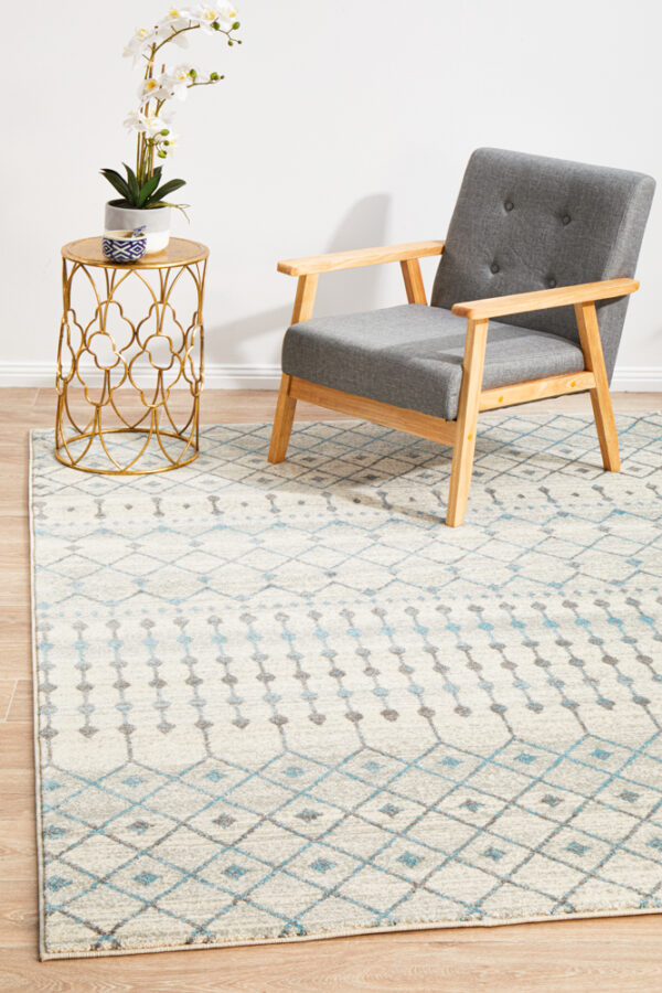 Slate White Transitional Rug Slate White Transitional Rug
