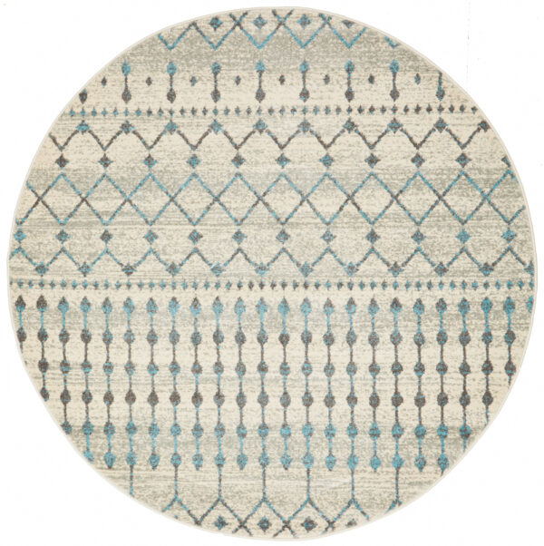 Slate White Transitional Rug full view