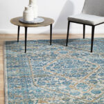 Silver Transitional Design Rug