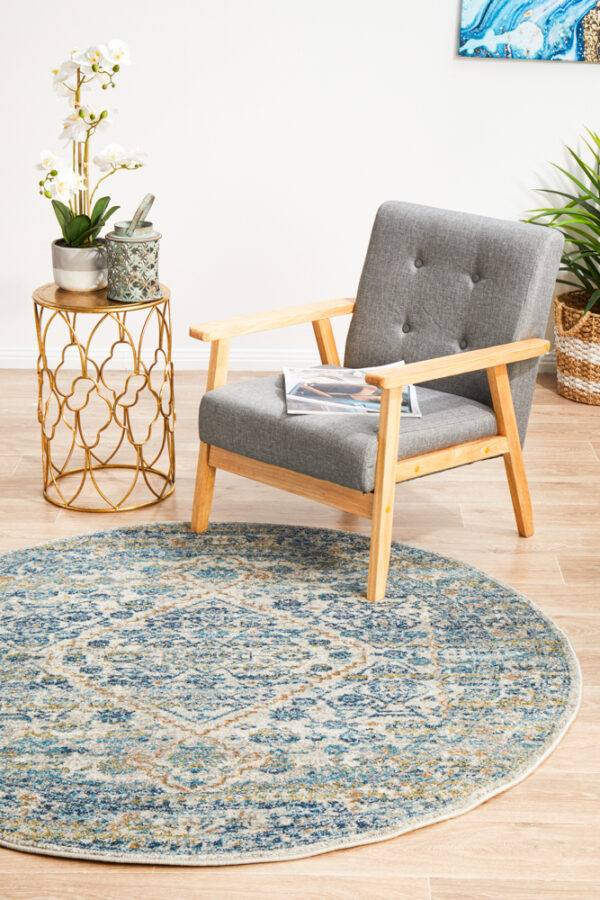 Silver Transitional Design Rug