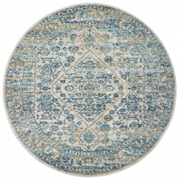 Silver Transitional Design Rug