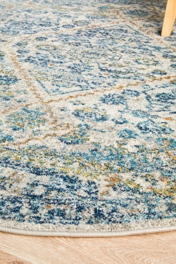 Silver Transitional Design Rug