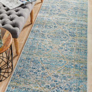 Silver Transitional Design Rug