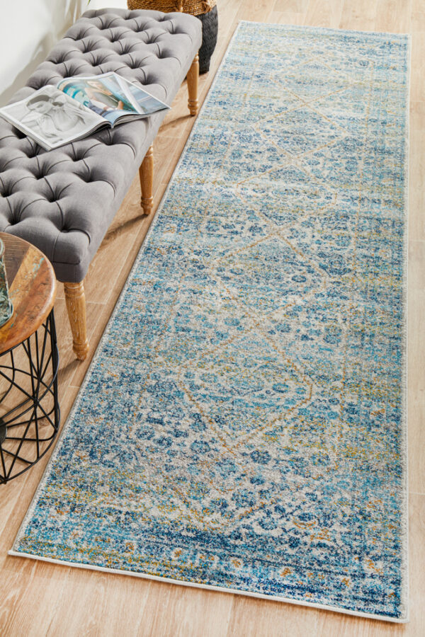 Silver Transitional Design Rug