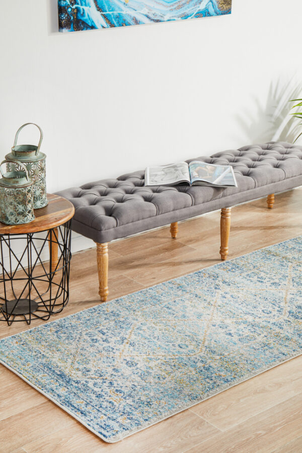 Silver Transitional Design Rug