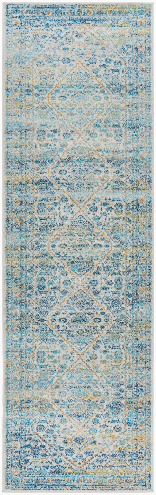 Silver Transitional Design Rug