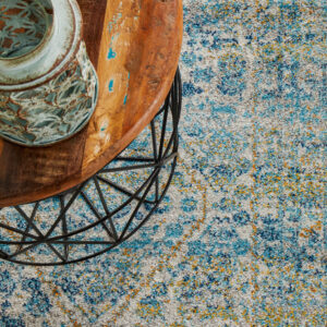 Silver Transitional Design Rug