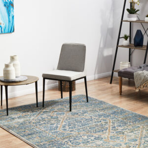Silver Transitional Design Rug