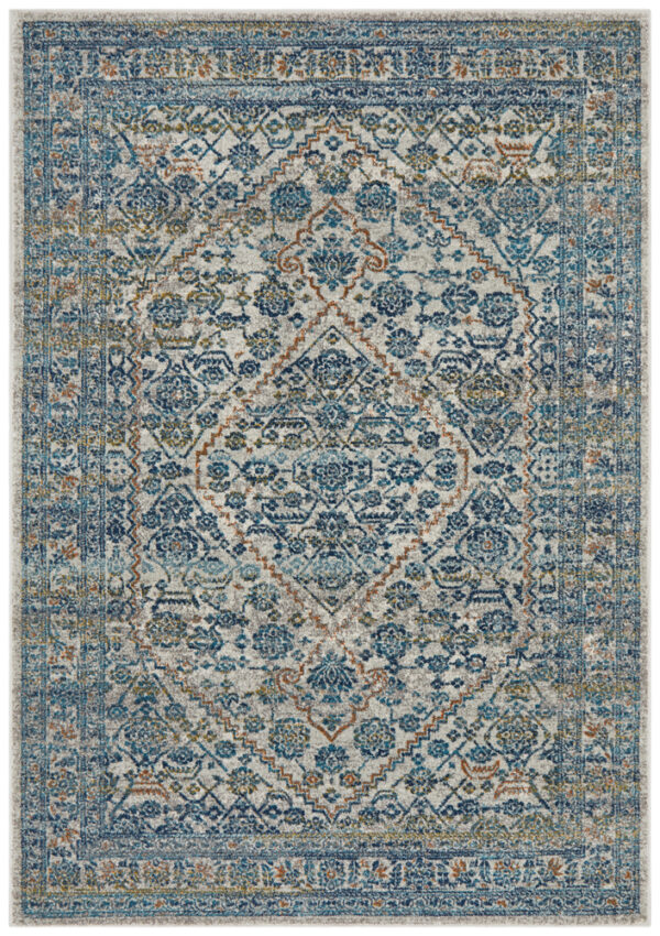Silver Transitional Design Rug