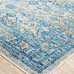 Silver Transitional Design Rug