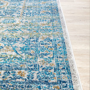 Silver Transitional Design Rug