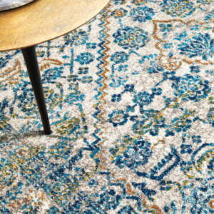 Silver Transitional Design Rug