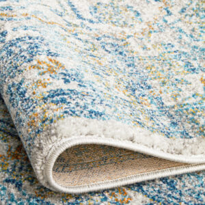 Silver Transitional Design Rug