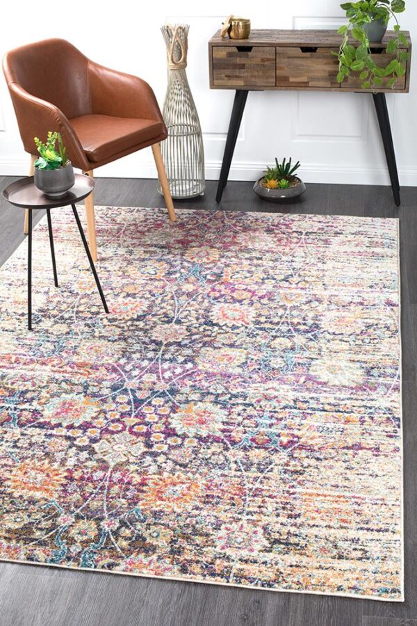 Faded Flower Rug Rectangle Faded Flower Rug Rectangle