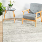 Faded Silver Grey Rug
