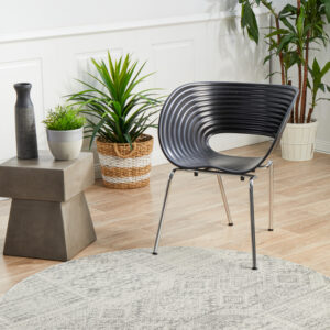 Faded Silver Grey Rug circle