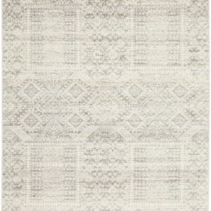 Faded Silver Grey Rug close up