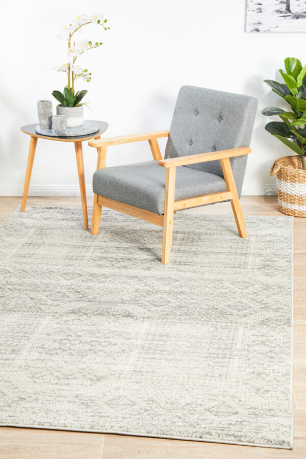 Faded Silver Grey Rug profile