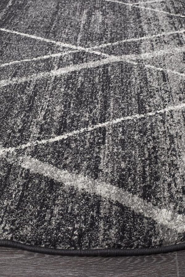 Floor Rug Colour Charcoal Close