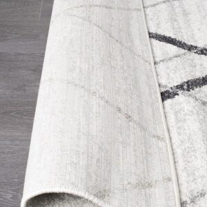 Floor Rug Colour White Grey