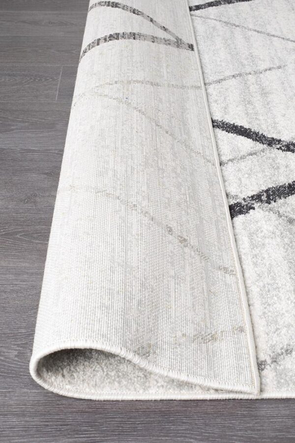 Floor Rug Colour White Grey