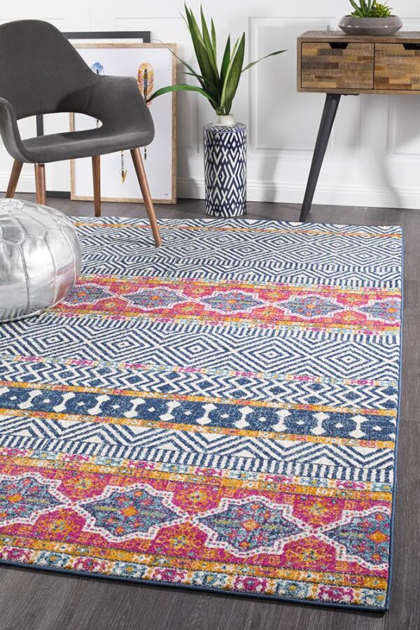 Floor Rug Coloured Tribal Design Floor Rug Coloured Tribal Design