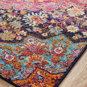 Multi Coloured Museum Rug corner