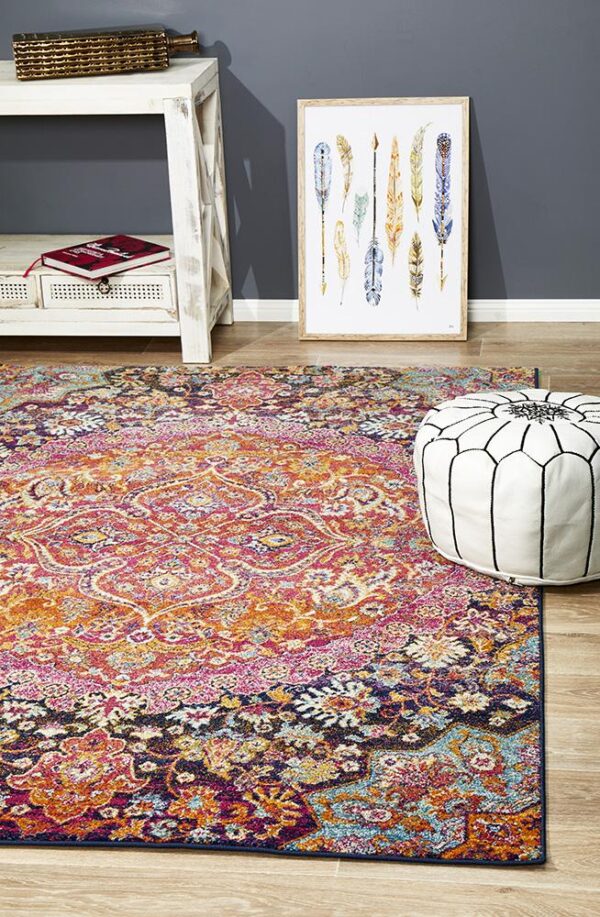 Floor Rug Multi Coloured profile pic Multi Coloured Museum Rug Rectangle