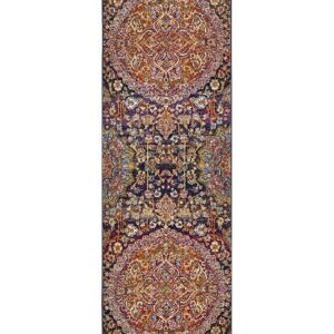 Multi Coloured Museum Rug side view