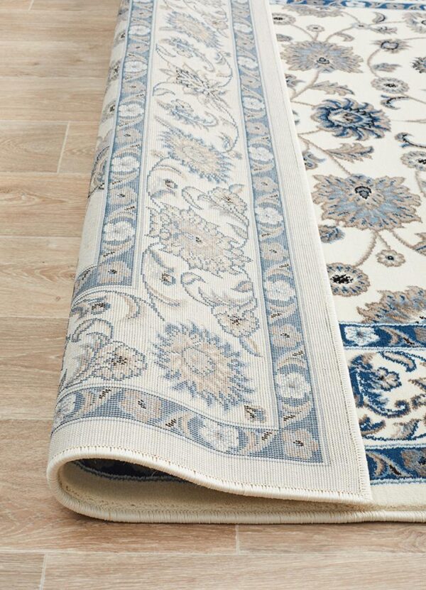 Flower Design Rug Backing of Rug
