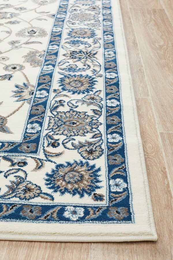Flower Design Rug Corner View