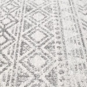 Furniture Rug Colour White Grey Side Profile