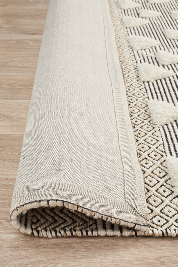 Ivory Bone Textured Rug Backing