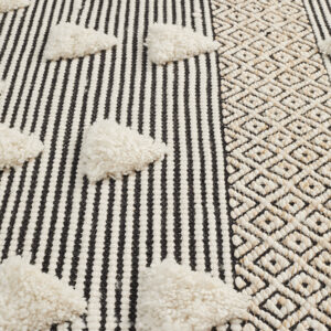 Ivory Bone Textured Rug Pattern