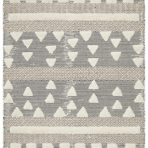 Ivory Bone Textured Rug Profile