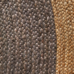 Jute Fibre Circle Rug Close up Photo